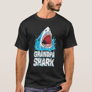 T-shirt Grand-pa Shark Famille Hommes Hommes Jawsome Cadea