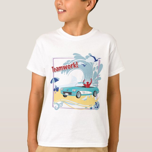 T-shirt Grand-papa dans mon travail d'équipe #2 de poche (Devant)