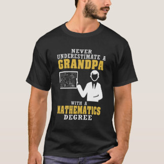 T-shirt Grand-papa de degré de mathématiques