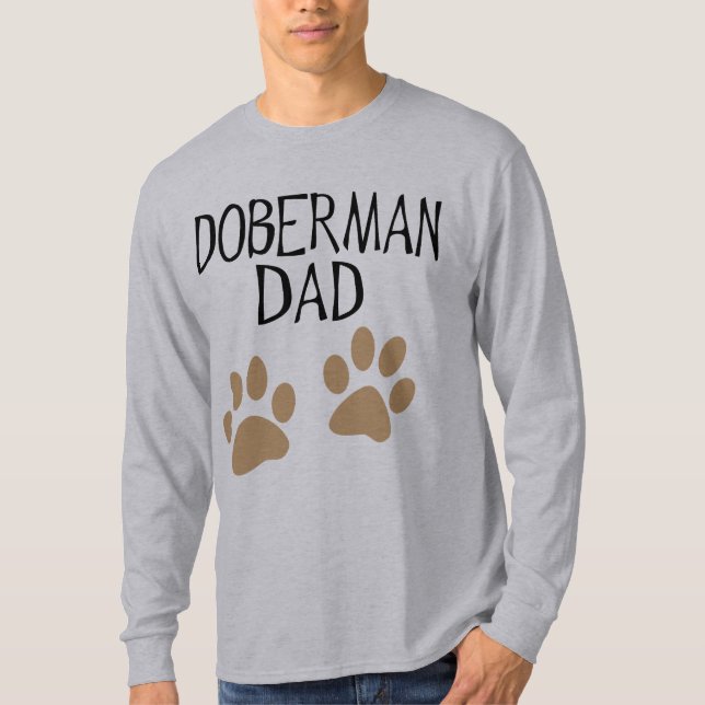 T-shirt Grand papa de dobermann de pattes (Devant)