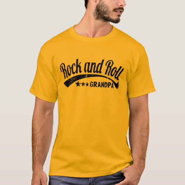 T-shirt grand-papa de rock (Devant)