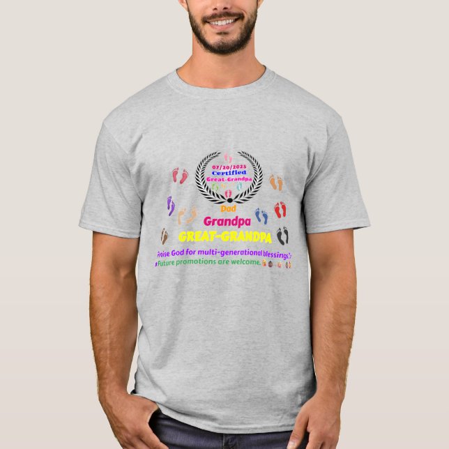 T-shirt Grand-papy commémoratif (Devant)