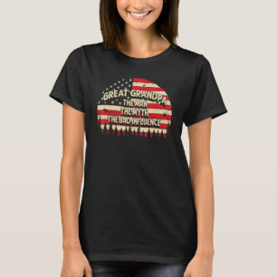 T-shirt Grand Papy L'Homme Le Mythe La Mauvaise Influence 