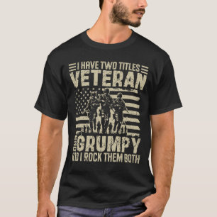 T-shirt Grand-parent militaire grincheux cadeau drôle