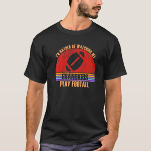 T-shirt Grand-Parent Plutôt Regarder Jouer À Footall Grand