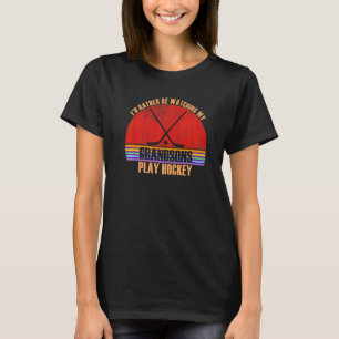 T-shirt Grand-Parent Plutôt Regarder Jouer Grand-Parrain D