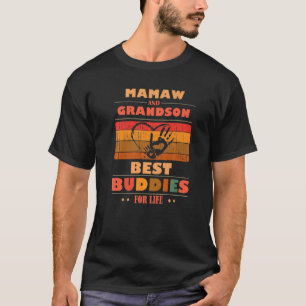 T-shirt Grand-parents Sincères Buddies For Life MAMAW Gran