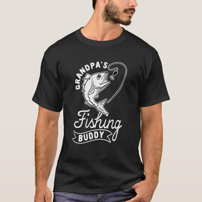 T-shirt Grand-pas Buddy de pêche (Devant)