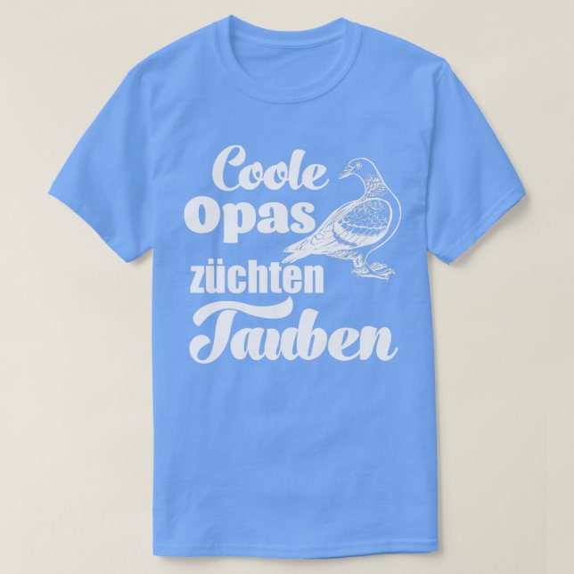 T-shirt grand-pas cool race pigeons pigeons tourtes ailes  (Design devant)
