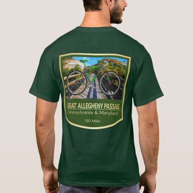 T-shirt Grand Passage Allegheny (vélo2) (Dos)
