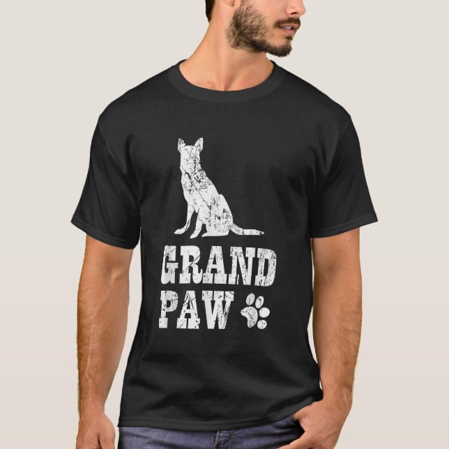 T-shirt Grand Paw T Shirt Shepherd allemand groupe Amoureu (Devant)
