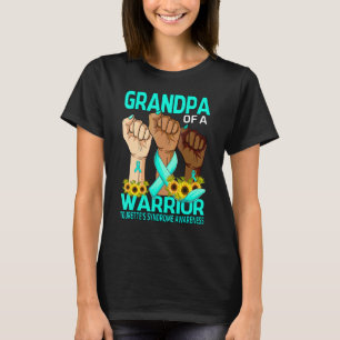 T-shirt Grand-père à la main d'un guerrier Tourette Syndro