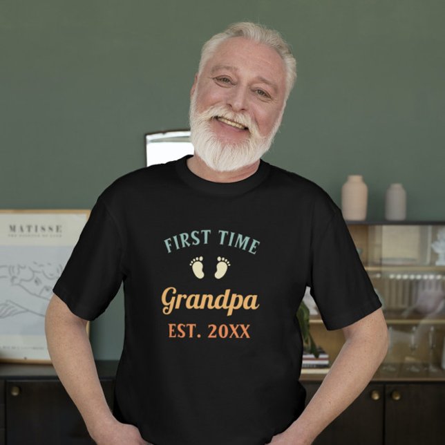 T-shirt Grand-père Abuelo Nonno Gramps Première fois Grand (Créateur téléchargé)