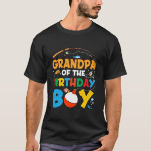 T-shirt Grand-père Anniversaire Garçon Ofish Un Parti Fami