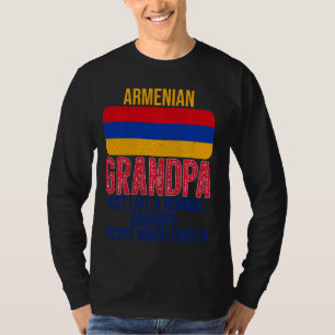 T-shirt Grand-Père Arménien vintage Drapeau Arménie Pour P