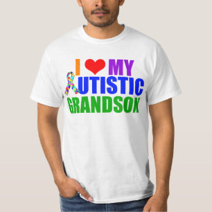 T-shirt Grand-père autiste de petit-fils