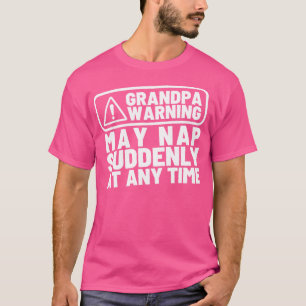 T-shirt Grand-père Avertissement mai faire la sieste souda