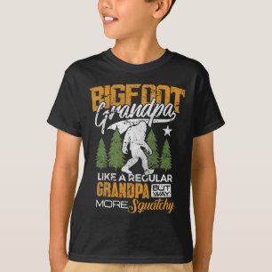 T-shirt Grand-père Bigfoot Sasquatch Yéti Camping