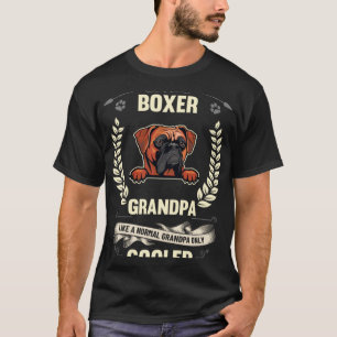 T-shirt Grand-Père Boxer Comme Un Grand-Père Normal Seulem