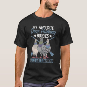 T-shirt Grand-Père Chasseur De Dove Et Grand-Père Chasse D