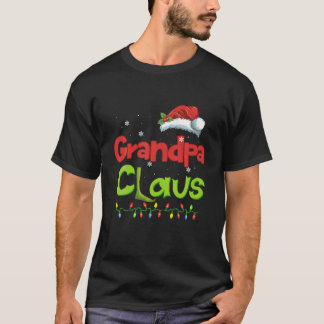 T-shirt Grand-père Claus Funny Family Père Noël Pajamas No