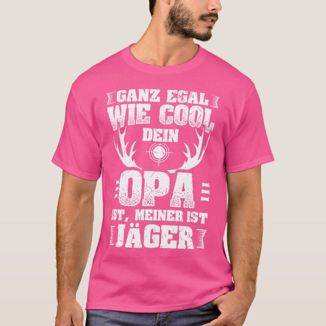 T-shirt Grand-père Cool Chasse Forêt Chasse au chevreuil R (Devant)