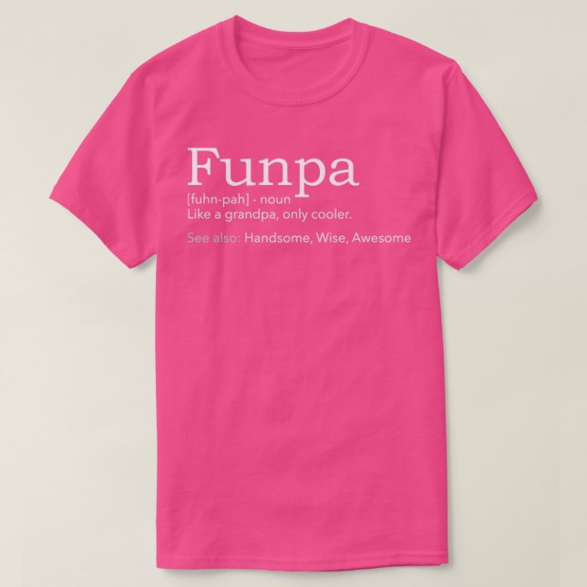 T-shirt Grand-père cool de Funpa (Design devant)