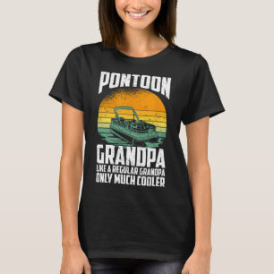 T-shirt Grand-père Cool Pontoon - Drôle de capitaine de po