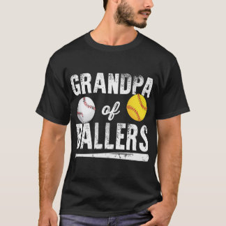T-shirt Grand-Père De Ballers Chemise De Baseball Softball