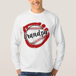 T-shirt Grand-père de baseball de baseball Softball Maman