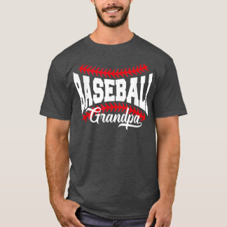 T-shirt Grand-père de baseball masculin