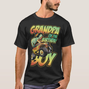 T-shirt Grand-Père De Camion Monster Du Garçon D'Anniversa