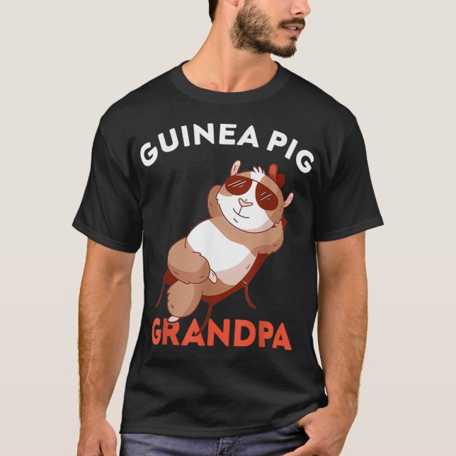 T-shirt Grand-père de chien de Guinée mâle (Devant)