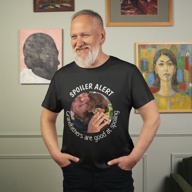 T-shirt Grand-père de chien/grand-Fête des pères photo per (Créateur téléchargé)