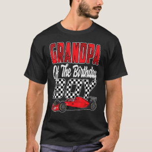 T-shirt Grand-Père De Course De Voiture De L'Anniversaire