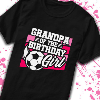 T-shirt Grand-père de fille d'anniversaire Football Filles