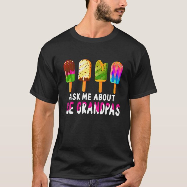 T-shirt Grand-Père De Glace Pour Crème De Glace Amateur De (Devant)