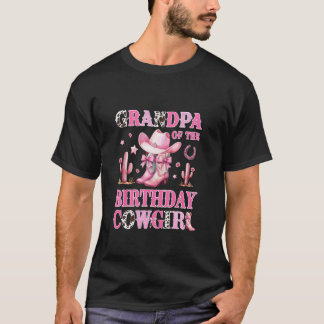 T-shirt Grand-père de la cowgirl de la fête d'anniversaire