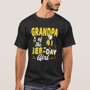 T-shirt Grand-Père De La Fête De L'Abeille Fille Hive Fête