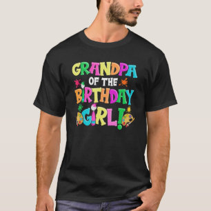 T-shirt Grand-père de la fille d'anniversaire Artiste papa