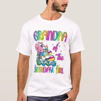 T-shirt Grand-père de la fille de l'anniversaire