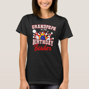 T-shirt Grand-Père De La Partie Anniversaire De Bowler D'A