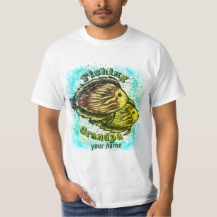 T-shirt Grand-père de la pêche
