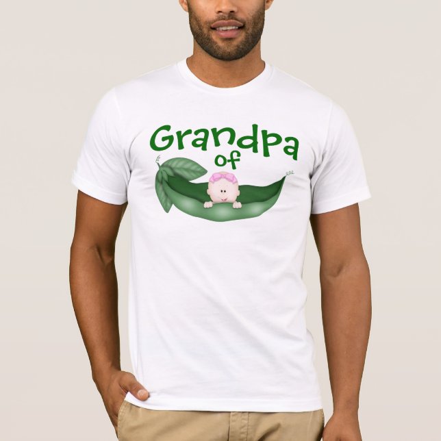 T-shirt Grand-père de la petite fille (Devant)