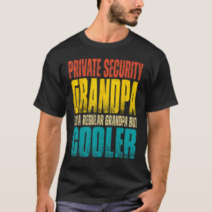 T-shirt Grand-père de la sécurité privée des hommes comme