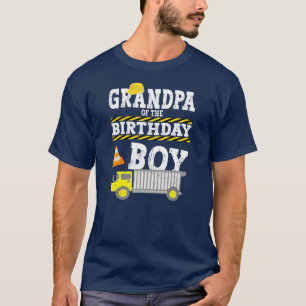 T-shirt Grand-Père De L'Anniversaire Boy Construction cami