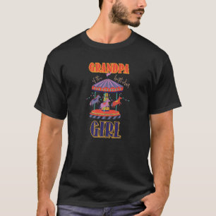 T-shirt Grand-Père De L'Anniversaire Carousel Thème Matchi