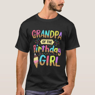 T-shirt Grand-père de l'anniversaire Fête de la Crème de g