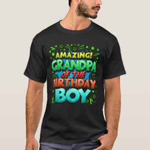 T-shirt Grand-père de l'Anniversaire Garçon jumelé famille