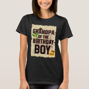T-shirt Grand-Père De L'Anniversaire Garçon Pirate Thème 5